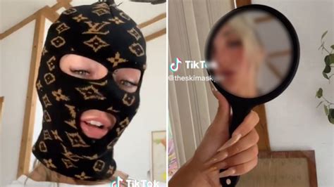 ski mask girl of leak|TikTok star TheSkiMaskGirl accidental face reveal。